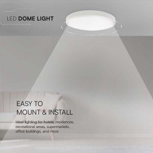 Lampa LED V-TAC Runde 24W, 2500 Lumen, Alb, IP44, 295mm - Img 7