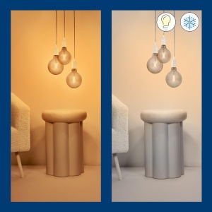 Lampa LED WiZ E27 Amber 50W, 640 lm, Design Vintage - Img 3