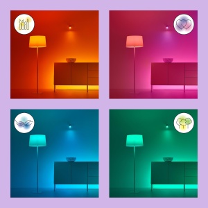 Lampa LED WiZ G95, 75W, dimmabila, 16 milioane culori - Img 5