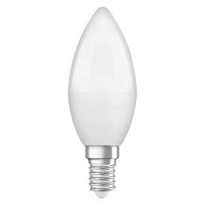 Lampa Osram Lamps LED Base Classic B, in forma de lumanare cu baza E14, nereglabila, Inlocuieste 5.5W = 40 Watt, mat, alb cald - 2700 Kelvin, 4 bucati (1 pachet) - Img 4
