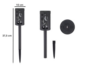 Lampa solara BEPER P207ILO101 cu efect flacara, 12 LED-uri, IP44, 8 ore autonomie - Img 4