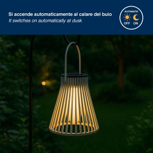 Lampa solara Beper P207ILO300 pentru gradina si balcon, IP44, autonomie 6 ore - Img 8
