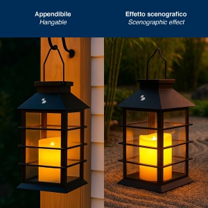 Lampa solara Beper P207ILO303 cu LED, efect flacara, IP44, 8 ore autonomie - Img 5