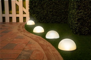 Lampa solara de gradina Grundig cu suport pentru pamant, lumina RGB si calda, IP44 - Img 6