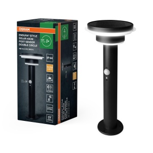 Lampa solara OSRAM ENDURA Style, inox, IP44, cu senzori de miscare si lumina