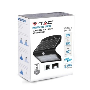 Lampa solara V-TAC VT-767-7-B, 7W, IP65, neagra - Img 10