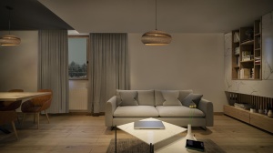 Lampa suspendata LEDVANCE Decor Cardboard Drop, 400 mm, din carton reciclat, usoara - Img 2
