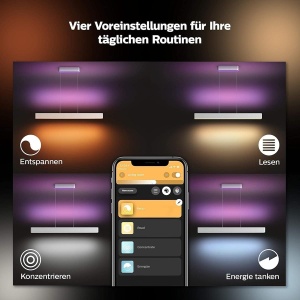 Lampa suspendata Philips Hue Ensis, 5500 lm, dimabila, alba, 16 milioane culori - Img 5