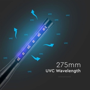 Lampa UV Germicida V-TAC, 14 W, portabila, neagra - Img 7