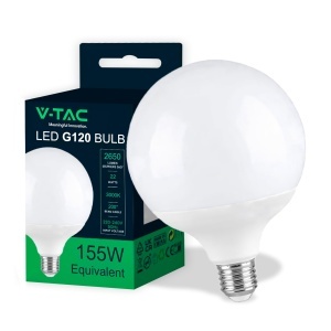 Lampadina LED Globo V-TAC cu Chip Samsung, 10W, Lumina Calda