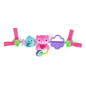 Lant pentru carucior Bright Starts cu lumini si melodii, design bufnita si pasare - Img 2