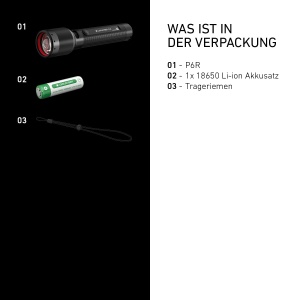 Lanterna LED Ledlenser P6R, 1200 Lumen, 320m, USB-C, IP68 - Img 6