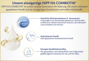 Laptele praf HiPP HA 1 Combiotik 4 x 600g pentru bebelusi cu sistem imunitar sensibil - Img 8