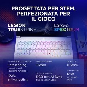 Laptop Gaming Lenovo Legion 7 - Display OLED WQXGA 16, RTX 5060 8GB, 32GB RAM, Alb - Img 7