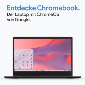 Laptop HP Chromebook x360 14 Touchscreen, Intel N100, 4GB RAM, 128GB, Argintiu - Img 2