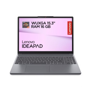 Laptop Lenovo IdeaPad Slim 3 AMD Ryzen 5, 16GB RAM, 512GB SSD, 15.3 WUXGA, Luna Grau