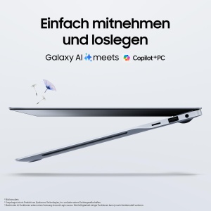Laptop Samsung Galaxy Book4 Edge, 14 inch, 16GB RAM, 512GB, Albastru Safir - Img 3