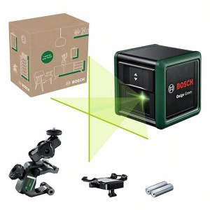 Laser de nivelare Bosch Quigo Green, auto-nivelare, 12m, cu suport universal - Img 2