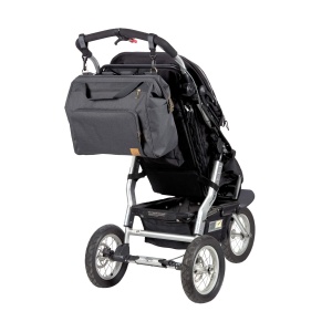 LASSIG Baby Twin Bag Geanta scutece Geanta pentru bebelusi cu functie rucsac incl. accesorii de schimb/Goldie Twin Bag, antracit, 1 bucata (1 pachet) - Img 4
