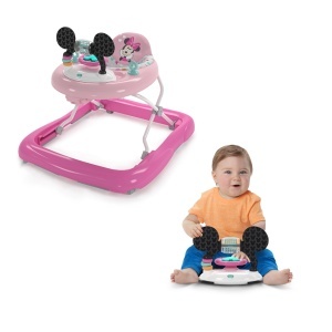 Lauflernhilfe pentru copii Disney Minnie Mouse 2 in 1, roz, cu statie de joaca detasabila - Img 8