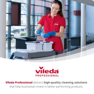 Laveta de curatare Vileda Professional PURmicro Active, 5 bucati, rosu, 38x35cm - Img 8