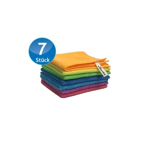 Lavete din microfibra Vileda Mikrofasertucher Colors, set 7 bucati, 30x30 cm - Img 2