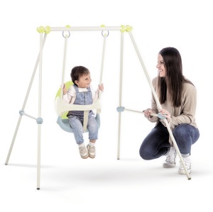 Leagan pentru bebelusi Smoby Life - Metalic, UV-resistant, cu 10 materiale reciclate - Img 4