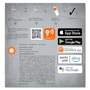 LEDVANCE Smart WiFi Flex 2M, Silicon, 8,5 W, Alb, 4058075665903, cu priza UK - Img 8