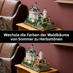 LEGO Architecture Schloss Neuschwanstein 21063 Set de Constructie 3455 Piese Decorativ - Img 6