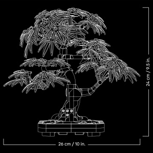 LEGO Botanicals 10348 Bonsai Japonez cu Frunze Rosii si Portocalii Set DIY pentru Adulti - Img 8