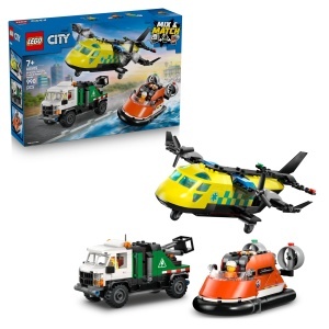 LEGO City Set 60505 cu Avion Vehicul de Intretinere si Aeroglisor 990 Piese