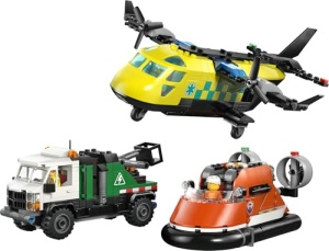 LEGO City Set 60505 cu Avion Vehicul de Intretinere si Aeroglisor 990 Piese - Img 11