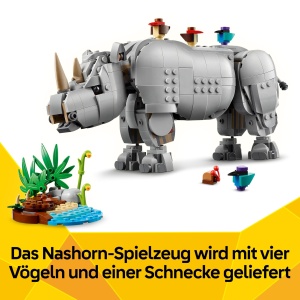 LEGO Creator 31171 Set 3-in-1 Animale Salbatice Nashorn Hipopotam Walrus - Img 6