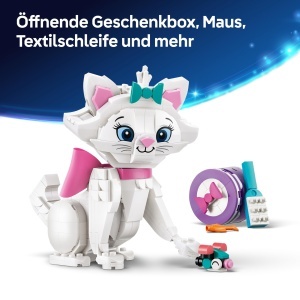 LEGO Disney Aristocats Marie 43286 Figurina Pisica Alba cu Accesorii 369 Piese - Img 3