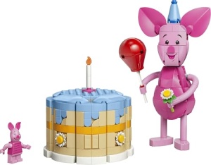 LEGO Disney Ferkels Geburtstagsspass 43305 Figur Winnie Puuh Torta Aniversare - Img 10