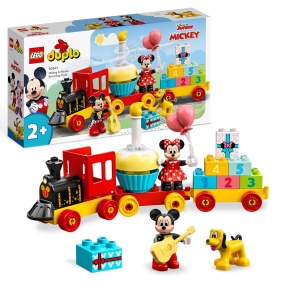 LEGO DUPLO 10941 Disney Mickey si Minnie Tren aniversar cu figurine si accesorii