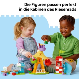 LEGO DUPLO Peppa Wutz Jahrmarkt 10453 Jucarie Montessori pentru Copii 2 ani cu Roti Gigante si Rampa - Img 5