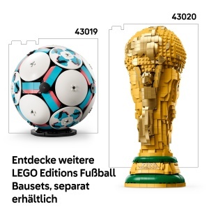 LEGO Editions 43019 Model 3D Minge Fotbal cu Mini Stadion Interactiv 1498 Piese - Img 8