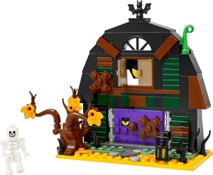 LEGO Halloween Scheune 40721 Set de Constructie pentru Copii cu Minifigura Squelet si Accesorii - Img 9