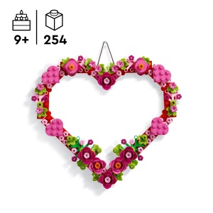 LEGO Iconic Herz-Deko 40638 Decoratiune in Forma de Inima 254 Piese Cadou Creativ - Img 2