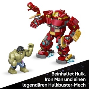 LEGO Marvel Hulkbuster vs Hulk 76343 Set Supereroi cu Minifigurine si Mech Articulat - Img 6
