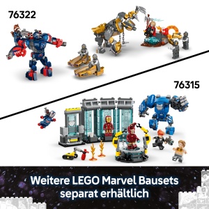 LEGO Marvel Iron Man War Machine 76320 Set Supereroi cu Drone Hammer - Img 7