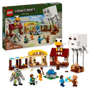LEGO Minecraft 21273 Angriff des Ghast-Ballons Set de Constructie cu Minifigurine si Functii Interactive
