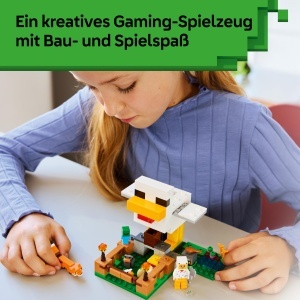 LEGO Minecraft Huhnerfarm 21585 Set de Constructie cu Figurine si Functii Interactive - Img 4