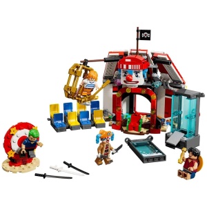 LEGO ONE PIECE Zirkuszelt 75637 Set Interactiv cu Minifigurine si