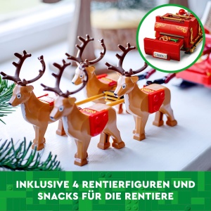 LEGO Schlitten des Weihnachtsmanns 40499 Set cu Ren si Cadouri pentru Copii 9 - Img 5