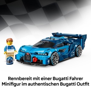 LEGO Speed Champions Bugatti Vision Gran Turismo 77253 Masina de jucarie pentru copii si colectionari 284 piese - Img 5