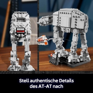 LEGO Star Wars 75440 AT-AT Diorama cu Snowspeeder si Stand Set de Constructie pentru Adulti - Img 4