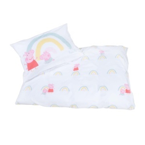 Lenjerie de pat copii roba Peppa Pig 100x135 cm bumbac albroz - Img 4