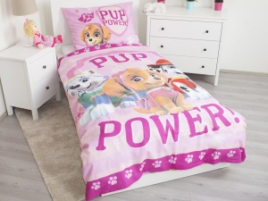 Lenjerie de pat pentru copii Paw Patrol Heroes, 140x200 cm, 70x90 cm, multicolora - Img 2